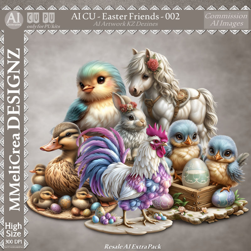 (image for) AI - Easter Friends - CU002 (CU4PU/PNG/PACK)